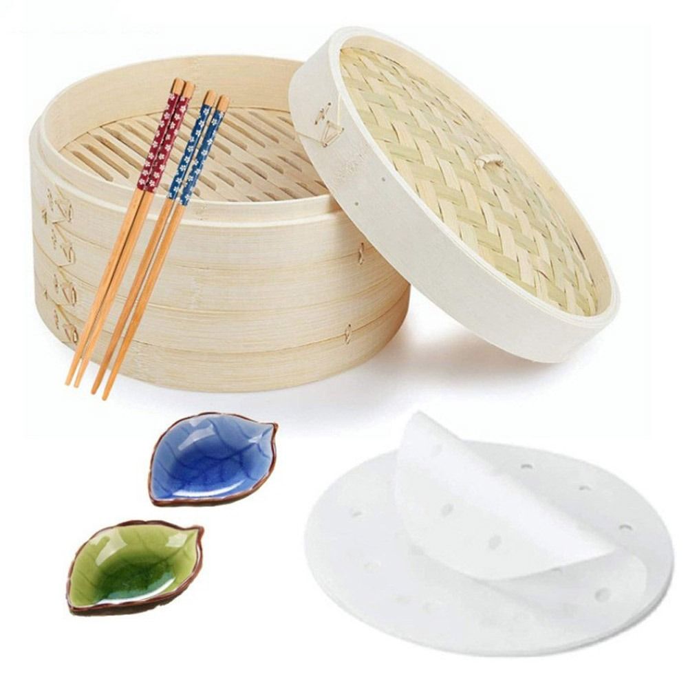 Bao Steamer Bamboo - Panier vapeur chinois en bambou pour