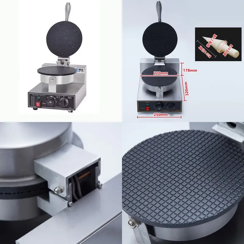 Waffle Cone Maker - Machines à snacks électriques TEBAK, machine