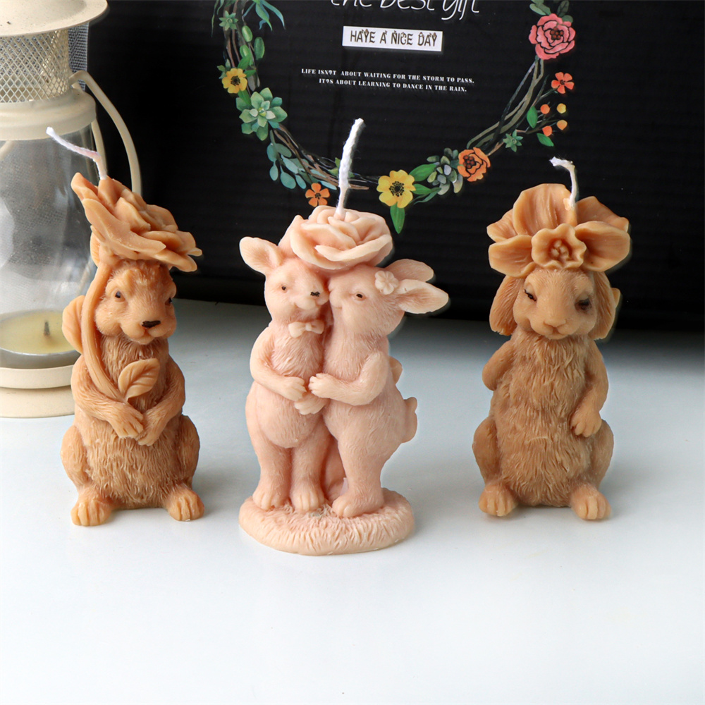Bunny Cake Mold - Moule 3D en Silicone pour bougie