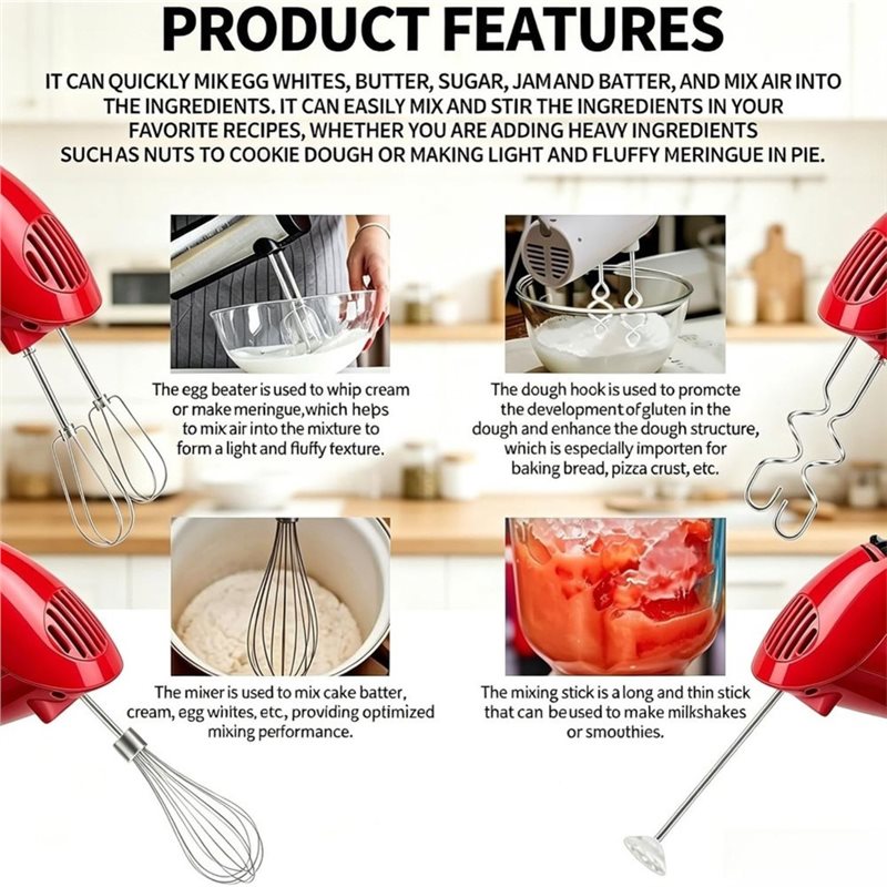 A92G HOT - Ensemble de fouets  - Kitchenaid Mixer Hand Mixer avis et prix